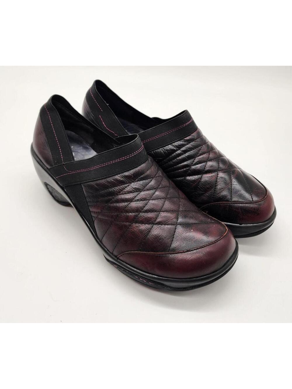 J-41 Adventure Paris deep brown burgundy beautiful condition wedge 10